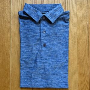 FootJoy Men’s Short Sleeve Polo Golf Shirt XL Blue Gray Slate Mix READ
